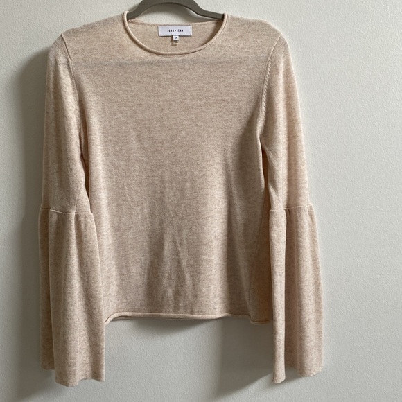 John + Jenn Bell Sleeve Crewneck Sweater Size Small - Picture 2 of 5